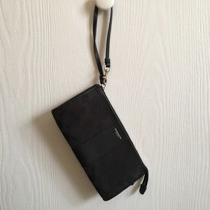BLACK FRIDAY! COACH Wristlet, Black Logo